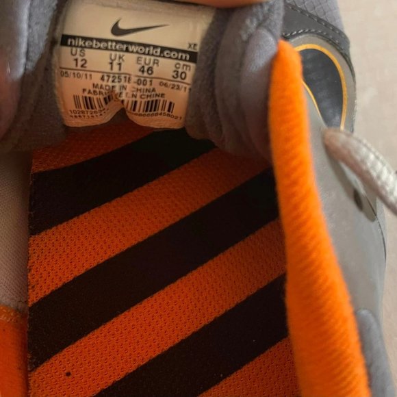 Men's NIKE sz 12 FLYWIRE H2O repel Structure 15~ Greyish-Orange -- - Picture 7 of 9